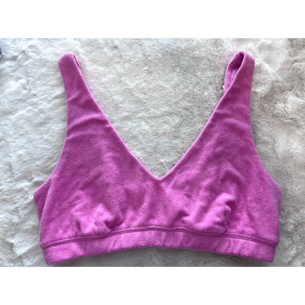 NWT Aerie Offline Terry Cloth Sports Bra Size L